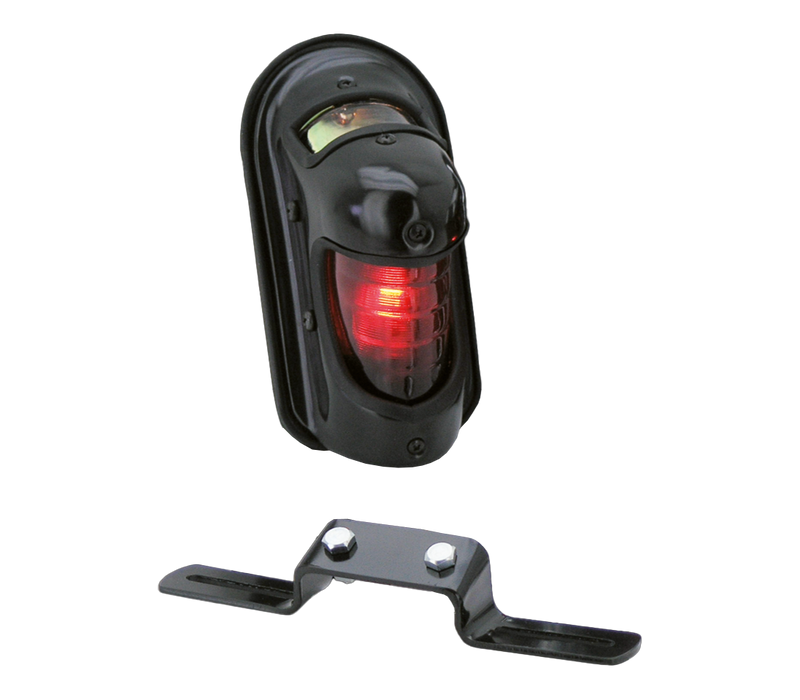 Beehive Taillight Stamped Steel Black