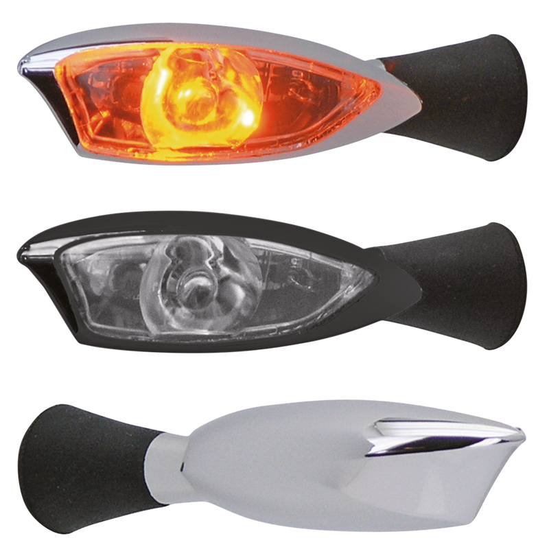 Chrome E-Approved Led Turn Signals Pair