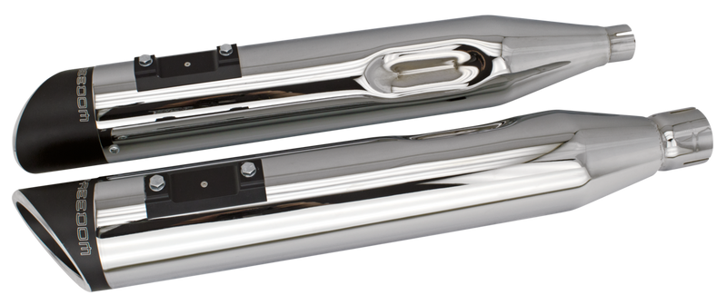 4.5 Inch Turn-Out Slip-Ons Chrome/Black Sculpted FLH/T17-UP