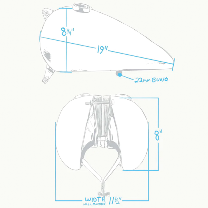 Wx Split Gas Tank 2.25 Gallon Bt36-84