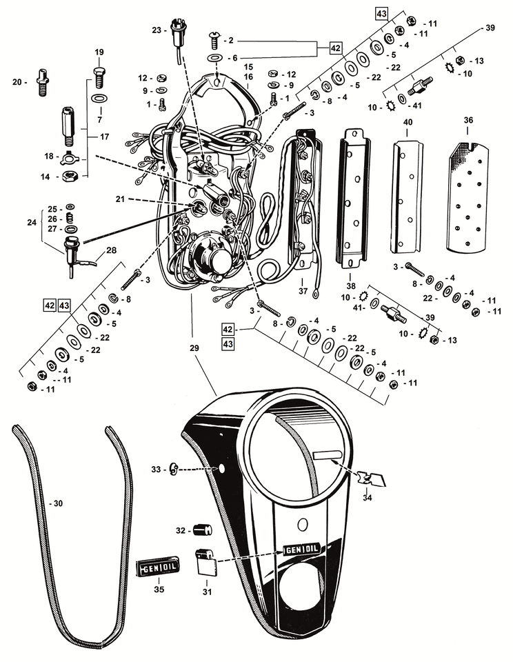 Dash Mounting Bolt H-D FL