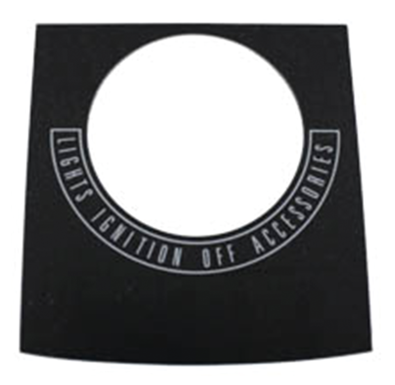 Late Style Cast Dashes Black Dash Panel Decal Fl/Fx79-93
