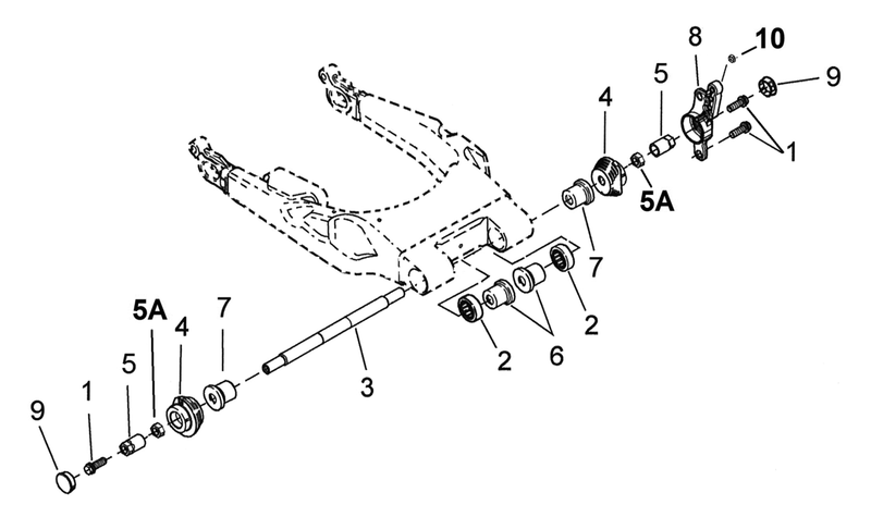 Swingarm Parts For 2009 To Present Touring Rubber Mount Set Of 2