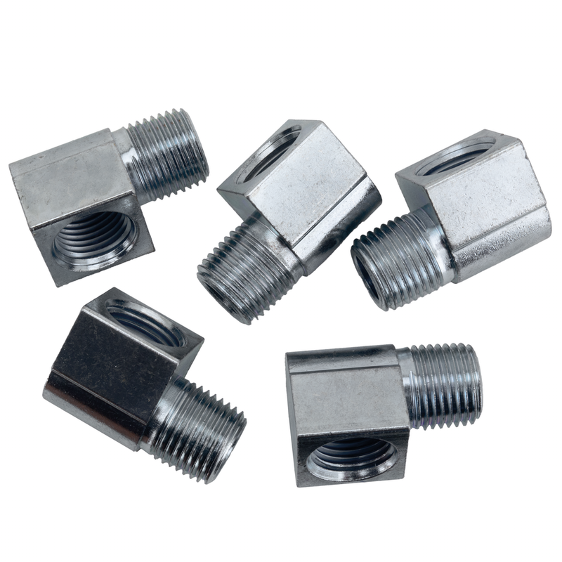 5 Pack Fitting / 90 - 1/8-27 Male Pipe/Fem