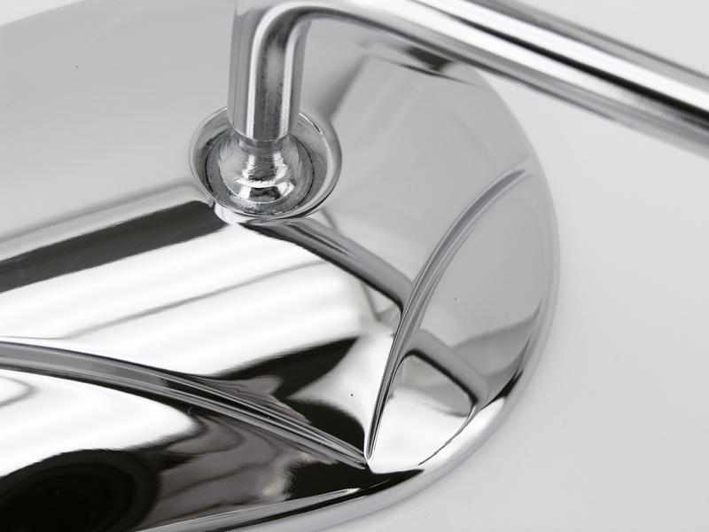 Diamondback Mirror Left Aluminium Chrome