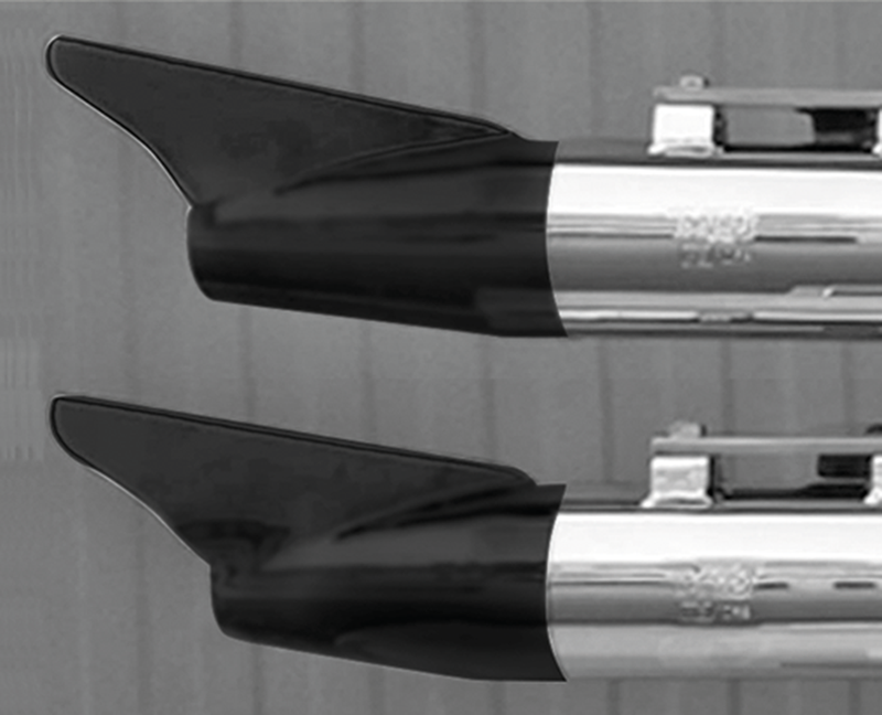 End Caps Royal 80 Long Finned Black