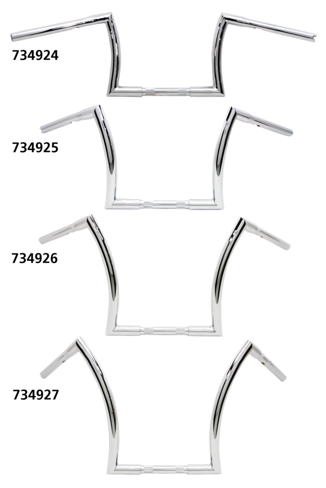 Fat Z-Bars 10 Inch Z Bar 1 Inch Chrome Dimpled Tbw