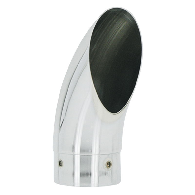 3.5 Inch Turn-Down/Out Chrome End Cap Id-Ser