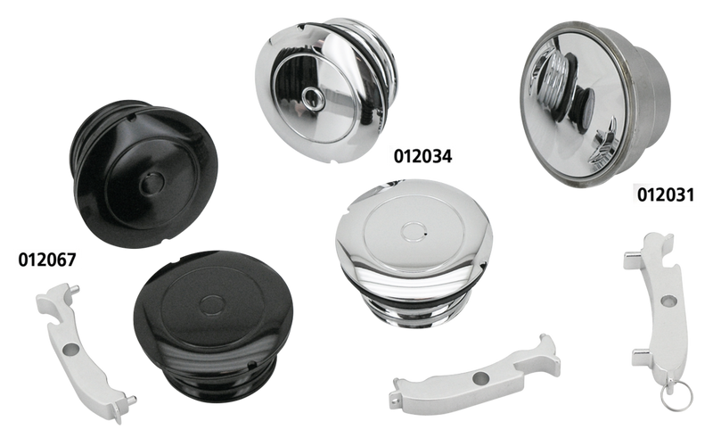 Chrome Screw-In Flush Mount Gas Cap Vented