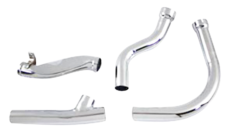 Headers For Panhead 2-1 Complete Exhaust Chrome Fl48-57