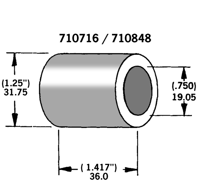Axle Spacer Zinc Plated