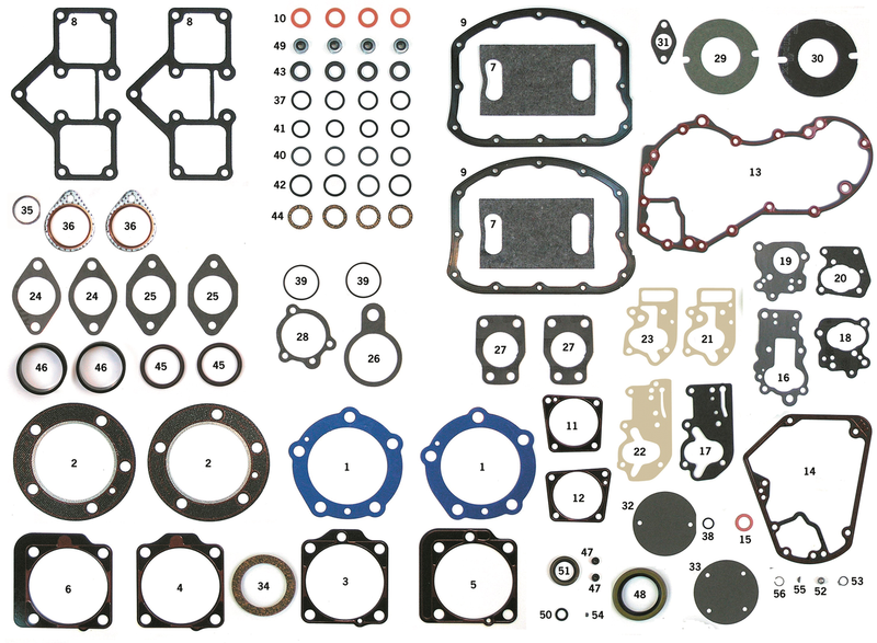 Individual Gaskets O-Rings And Seals For Panhead & Shovelhead Left Side Crankcase Seal Fl1969