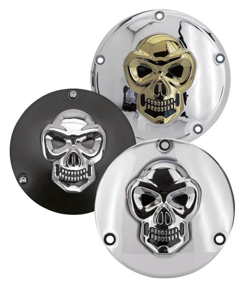 Skull Derby Cover Chrome Alu 5-Hole