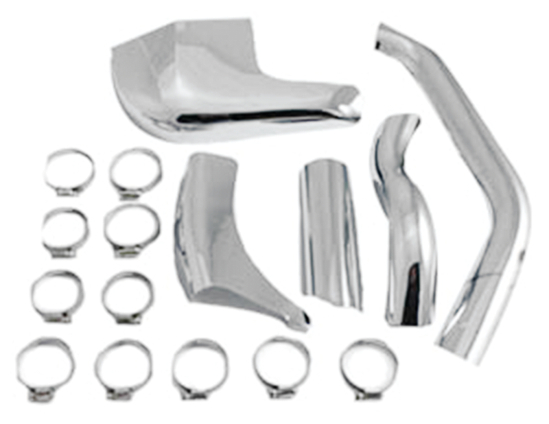 Heat Shield Kit For Cross-Over Headers Exhaust Heat Shields Chrome Fl70-84