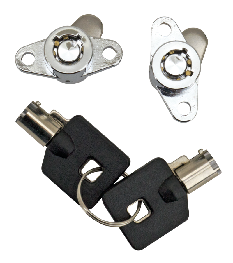 Hard Bag Lock Sets Saddlebags Lock Kit Black Flh/T93-13