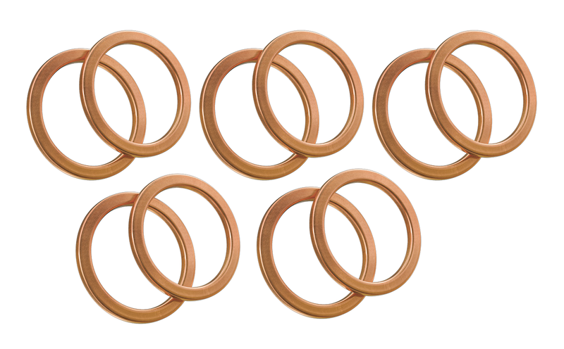 Banjo Bolt Copper Seal Washer 10 MM - Pack Of 10