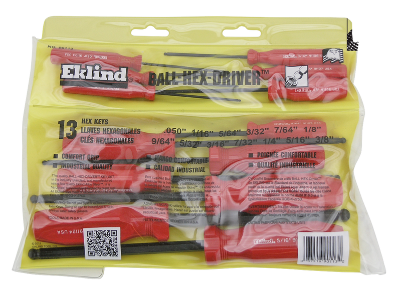 13 Piece Inch Ball Driver Set Hex