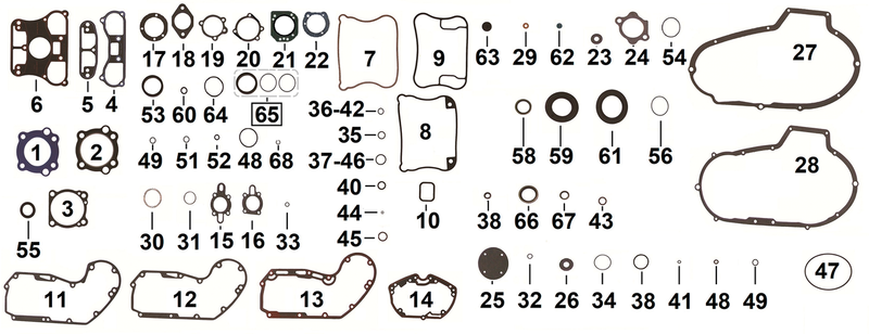 O-Ring Tappet Guide Upper - Pack Of 10