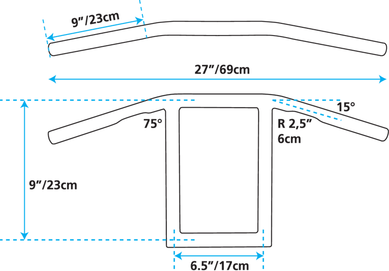 GZP Chrome Window Bars Dimpled 10 Inch