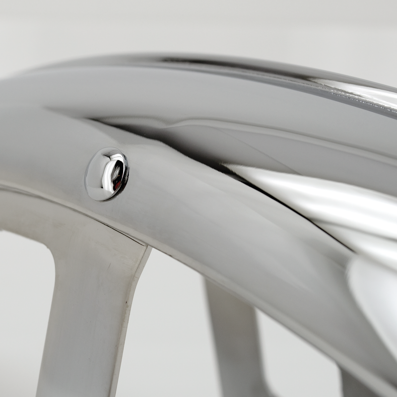 Ribbed Mustang Wg Front Fender 18-1 Chrome