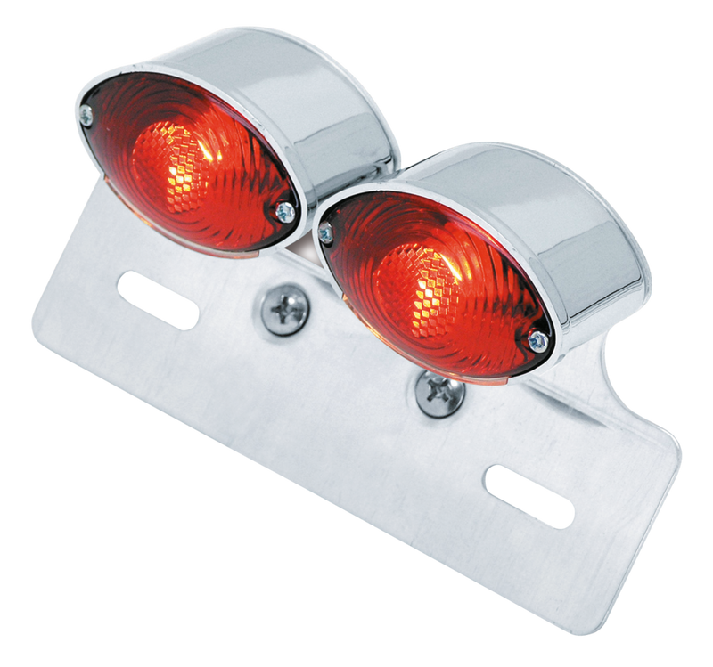 Dual Mini Cateye Taillight W/License Bracket 165209