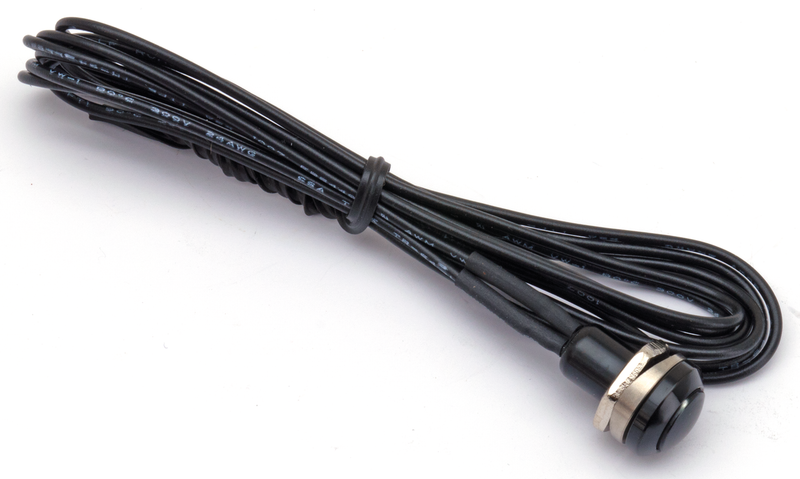 Black Mini Push Button Switch 5/16 Unf