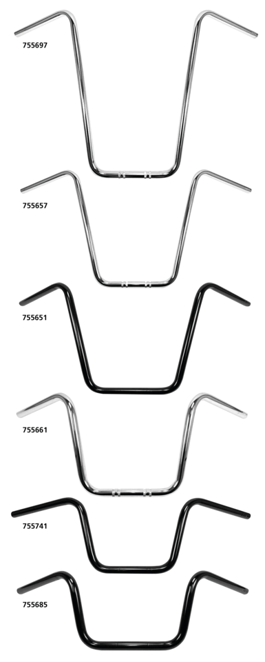 1 Inch Handlebars Ape Hanger 24 Inch Chrome