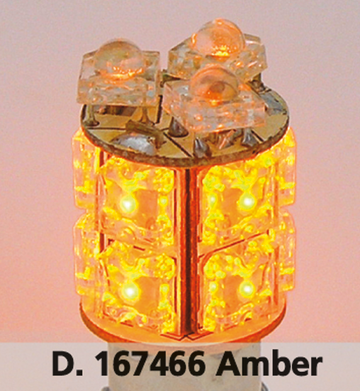 Single 360 Degree Bulbs With 13 Leds Amber