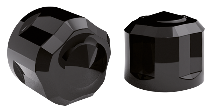 1/4 Inch Diamond Cut Crown Bolt Black - Pack Of 10