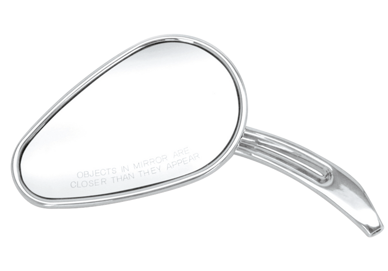 Sweeping Teardrop Mirror Left Chrome