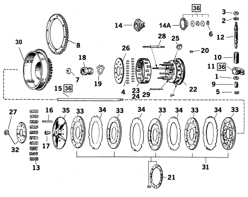 Clutch Hub Stud Long