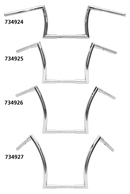 Fat Z-Bars 10 Inch Z Bar 1 Inch Chrome Dimpled Tbw