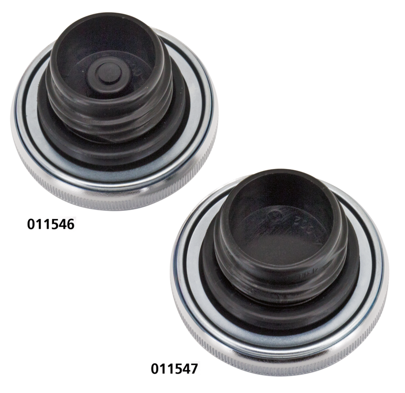 Black Gas Cap Non Vented 85-E18 Steel