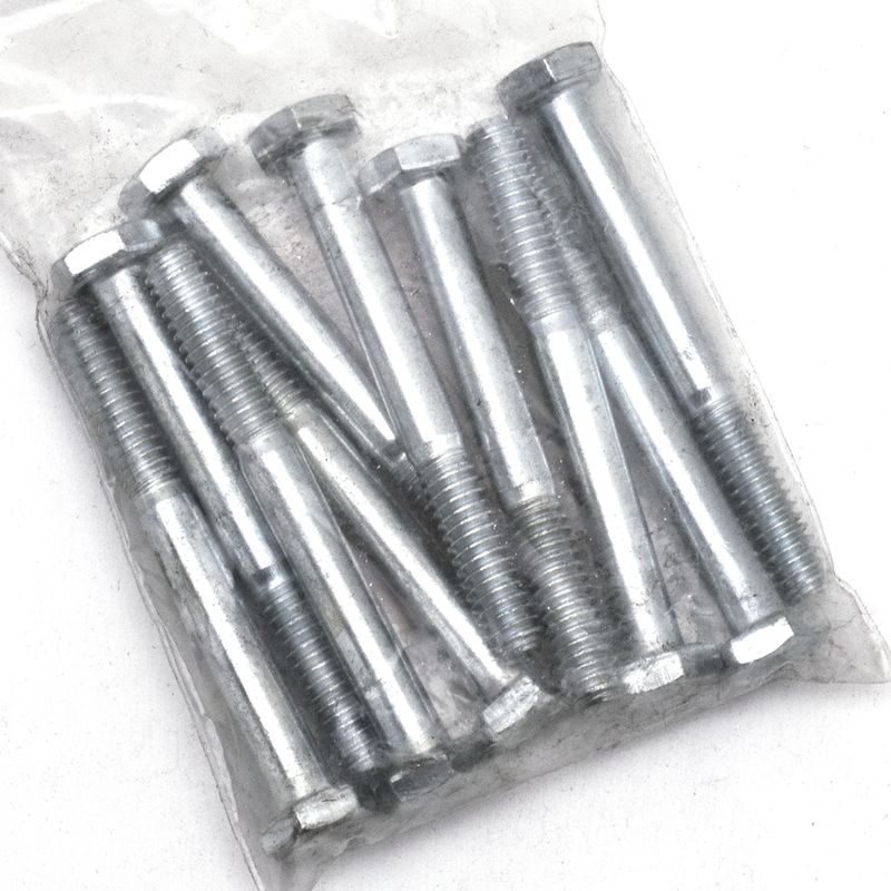 10Pck Hex Bolt 1/4-20X2-1/4 Inch Unc Zinc