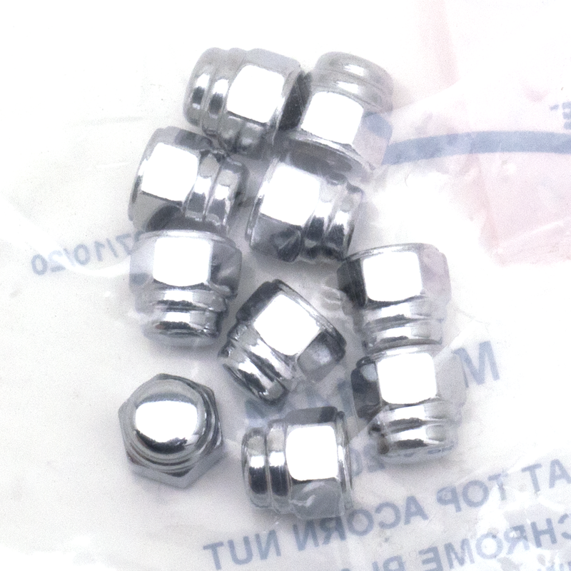 1/4-20 Flat Top Acorn Style Nut Assortment - Pack Of 10