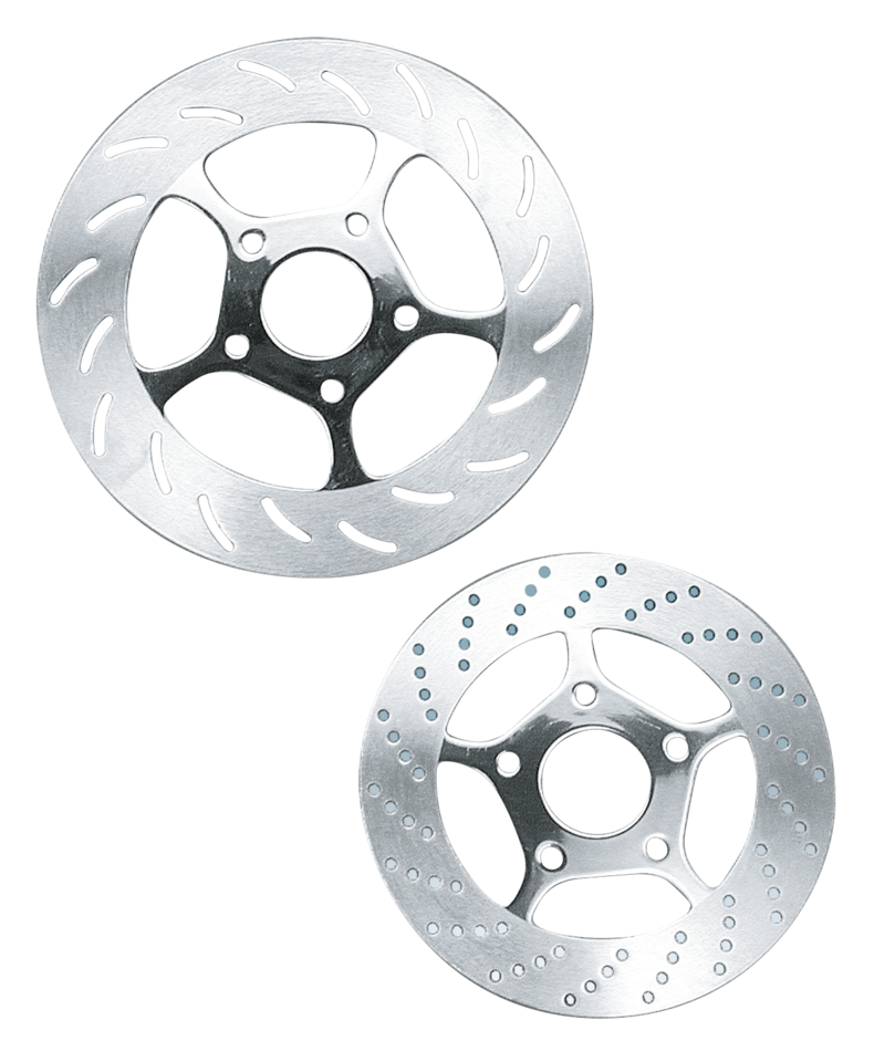 Disc Rotor 8 5/8 Inch Five Spoke Drilled Chrome