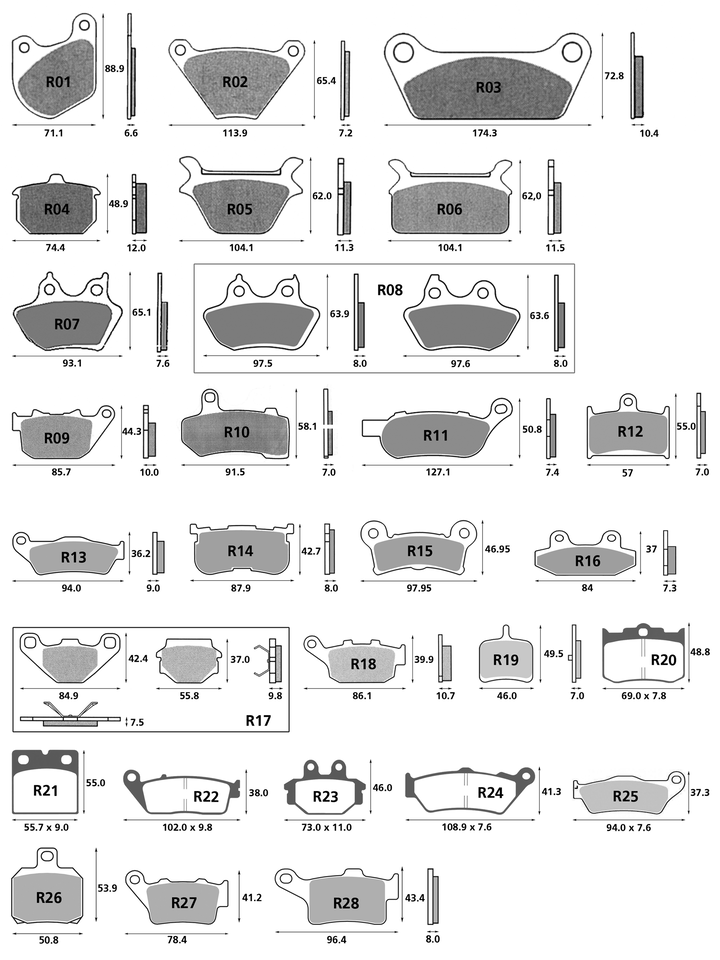 Brakepads XL04-13 Rear Kevlar