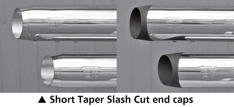 End Caps Royal 80 Short Tapered Chrome