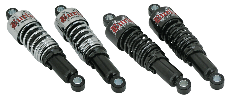 10.5 Inch Black Shocks Chrome Springs XL88-03