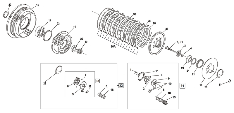 Heavy Duty Clutch Spring BT90-97 XL9