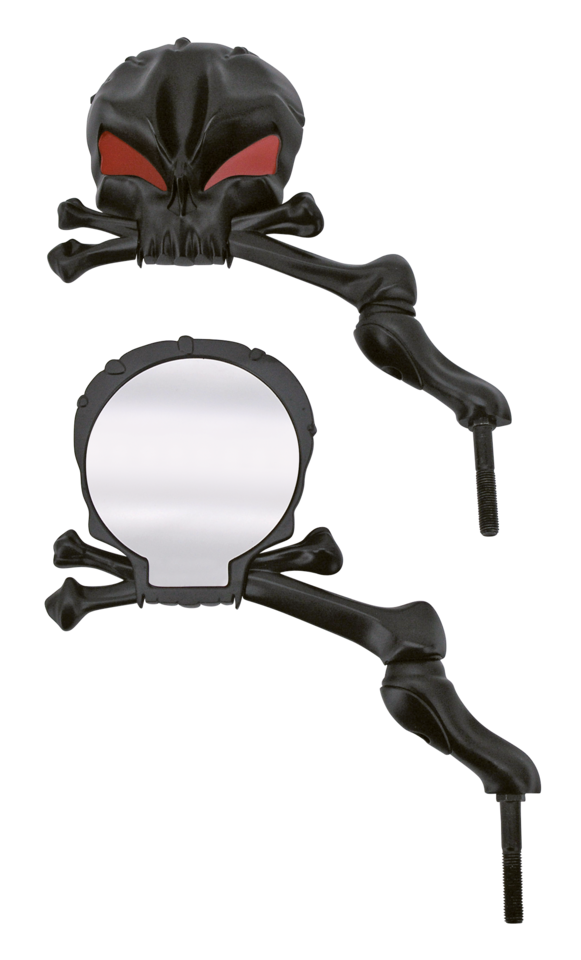 Black Skull Mania Mirror Set