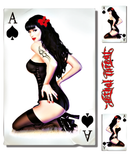 Ace Of Spades Pin Up 5.5 Inch X7 Inch