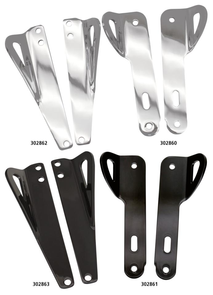 Tie-Down Bracket Kit FLH/T14-Up Chrome