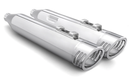 4 Inch Racing Slip-Ons Chrome/Chrome FLH/T17-UP