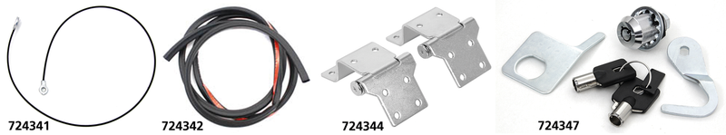 Tour-Pak Lid Lock Tour-Pak Chrome Lock Kit Flt93-13