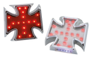 4 Inch Maltese Cross Clear Lens Led Tailight