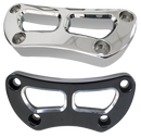 One-Piece Upper Handlebar Clamps Top Riser Clamp Cut-Out 1 Inch Chrome Hd73-Up
