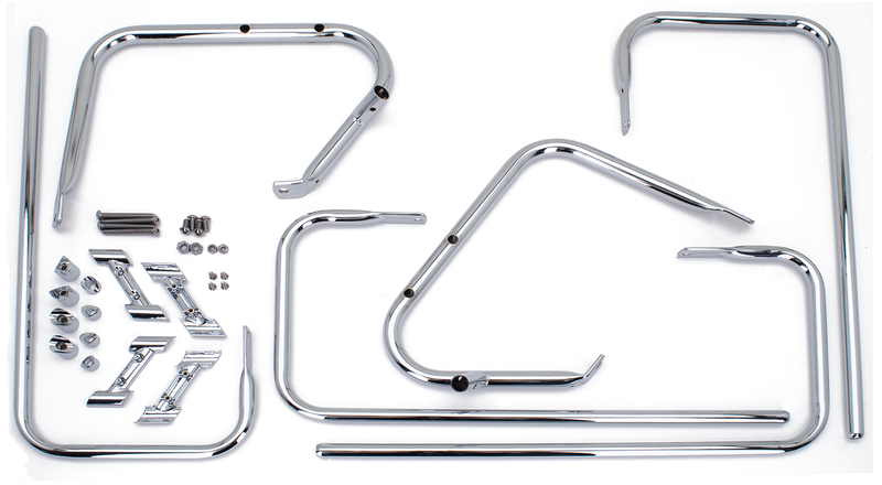 Saddlebag Guards Saddlebag Chrome Guard Kit Flh/T97-08