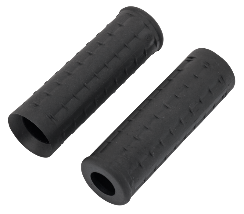 Waffle Style Grips For 1972 And Later Harley'S Replica Waffle Grip Set Black Hd74-15