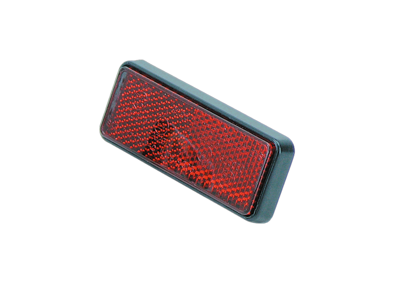 Big Rectangular Red Reflector E-Approved